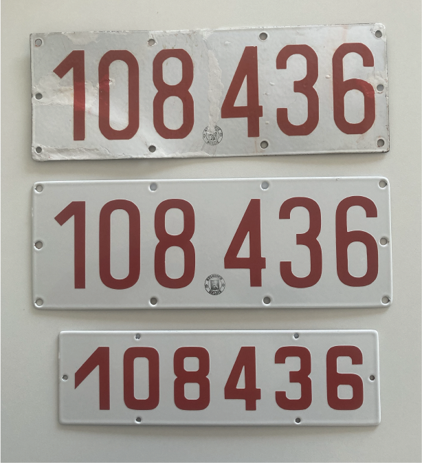 Plaques 108'436 - € 245.00