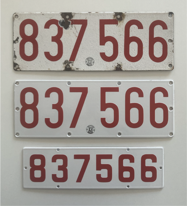 Plaques 837'566 - € 245.00